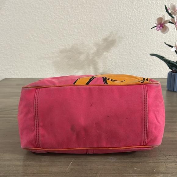 Coach 13379 Bonnie Cashin Carry Shopper Tote in Fuchsia Pink Canvas - Picture 11 of 16